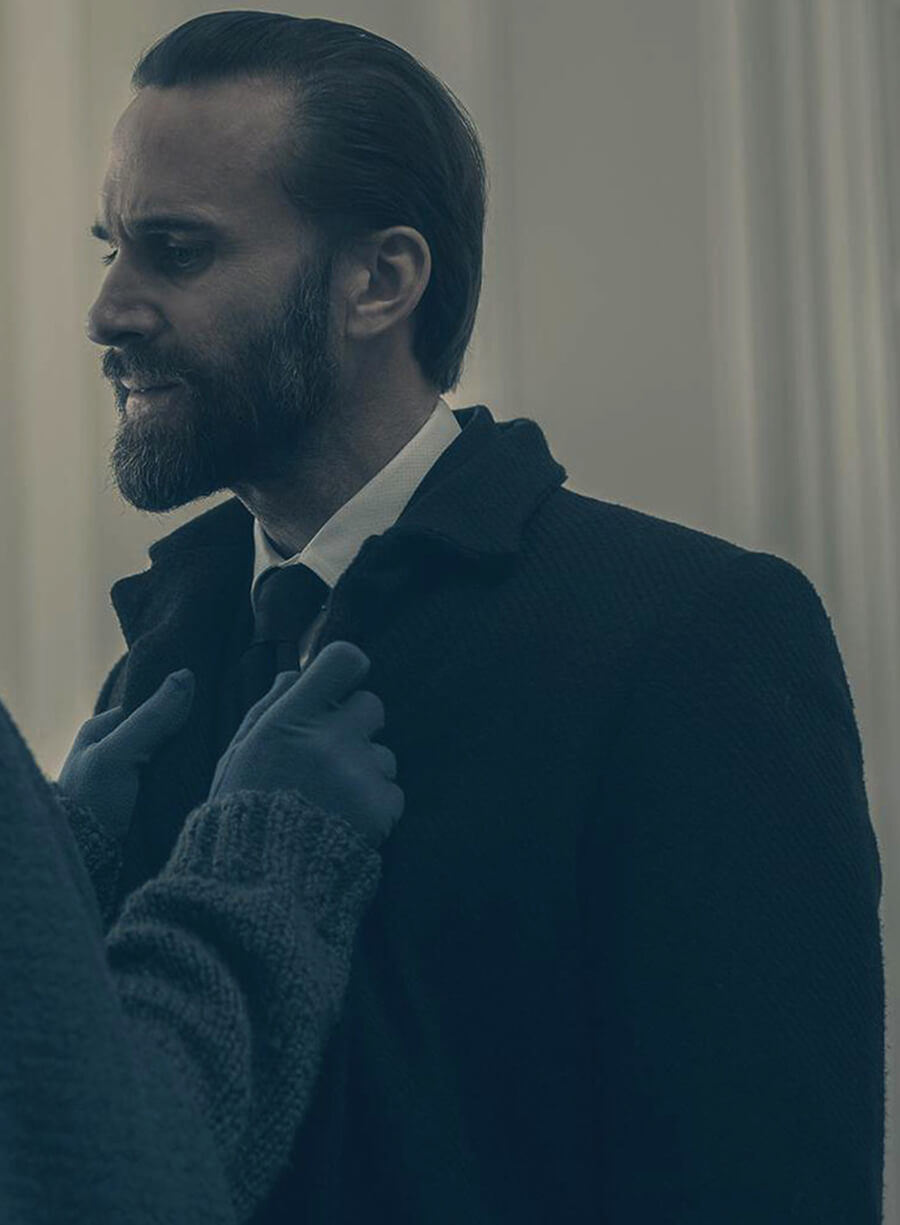 Harpoon Commander Waterford Inspired Black Wool Coat - The Handmaid's Tale Style