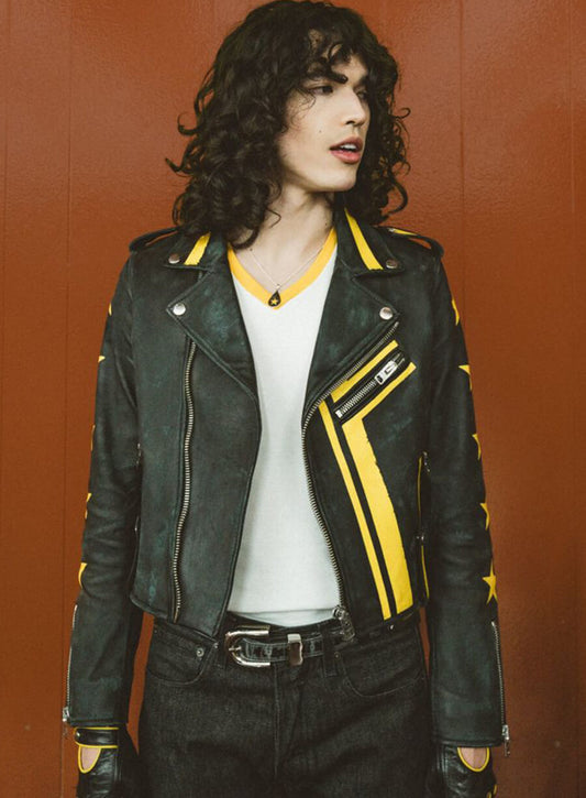 Harpoon Conan Never Ending Inspired Black Leather Jacket - Conan Gray Style