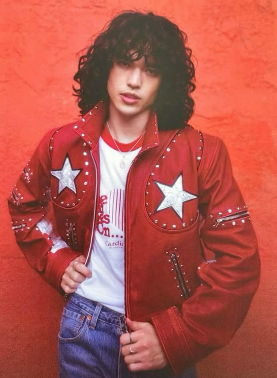 Harpoon Conan Inspired Red Leather Jacket - Conan Gray Style