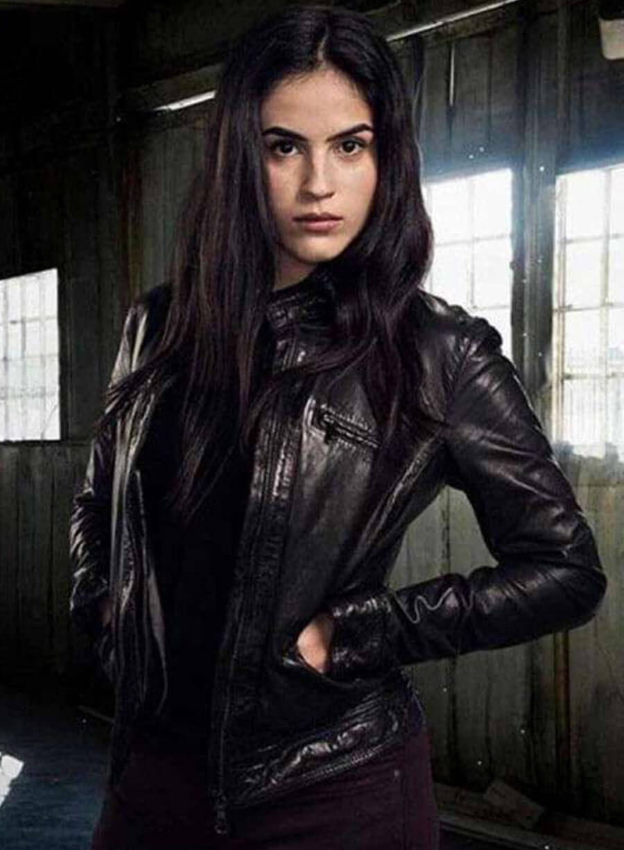 Harpoon Gabrielle Joubert Inspired Black Leather Jacket - Condor Style