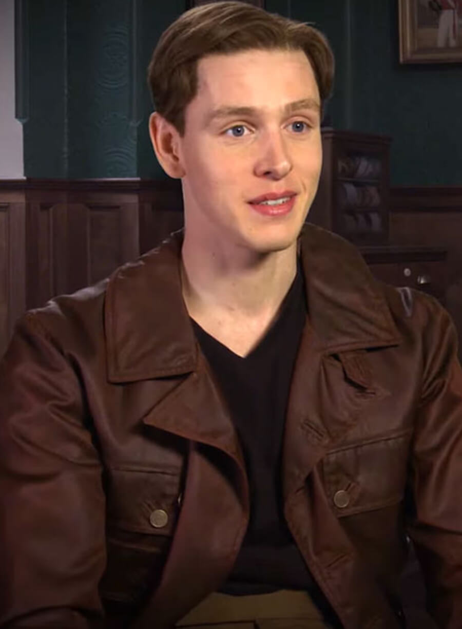 Harpoon Conrad Oxford Inspired Brown Leather Jacket - The King's Man Style