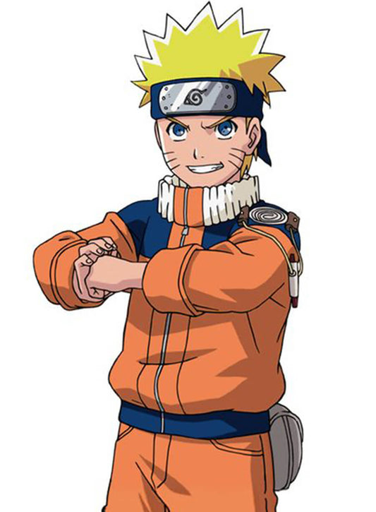 Harpoon Naruto Uzumaki Inspired Orange Cotton Fabric Cotton Jacket
