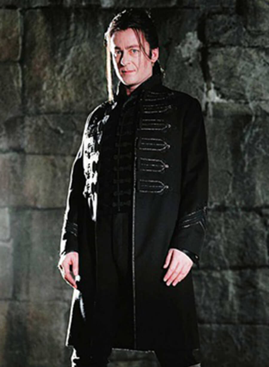 Harpoon Count Dracula Inspired Black Wool Coat - Van Helsing Style