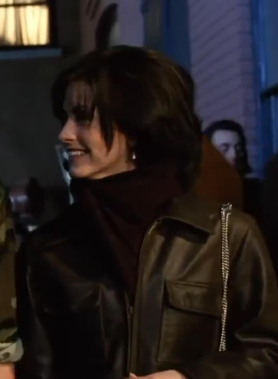 Harpoon Monica Geller Inspired Black Real Leather Leather Jacket - Friends Style