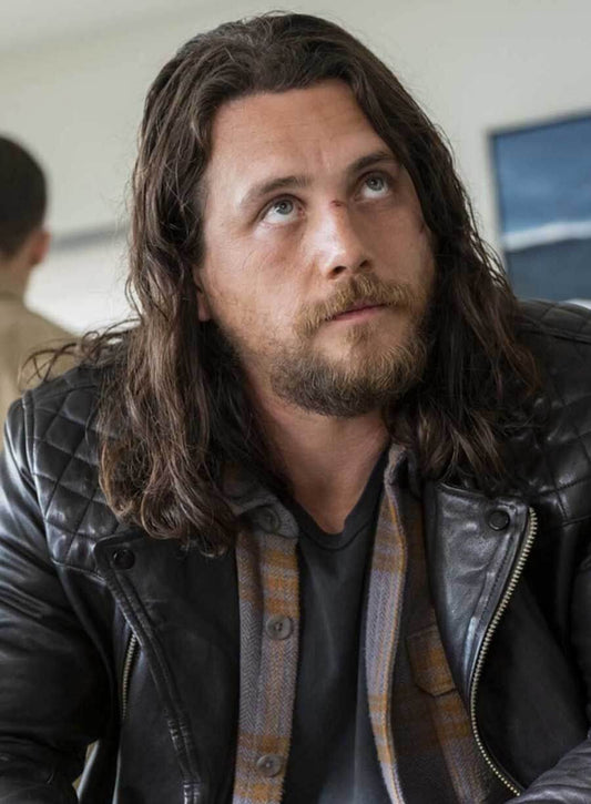 Harpoon Craig Cody Inspired Black Real Leather Leather Jacket - Animal Kingdom Style