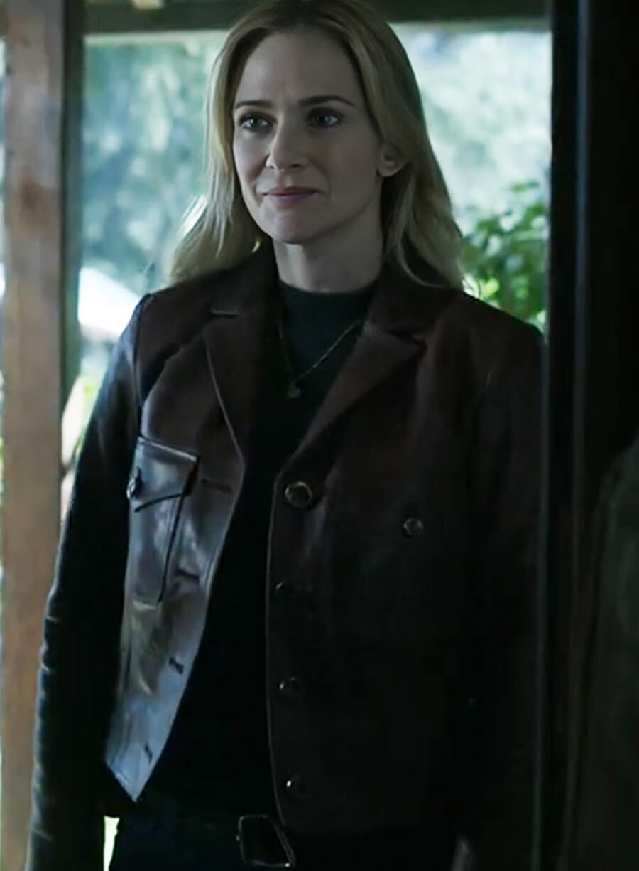 Harpoon A.J. Cook Inspired Brown Real Leather Leather Jacket - Criminal Minds Tv Series Style