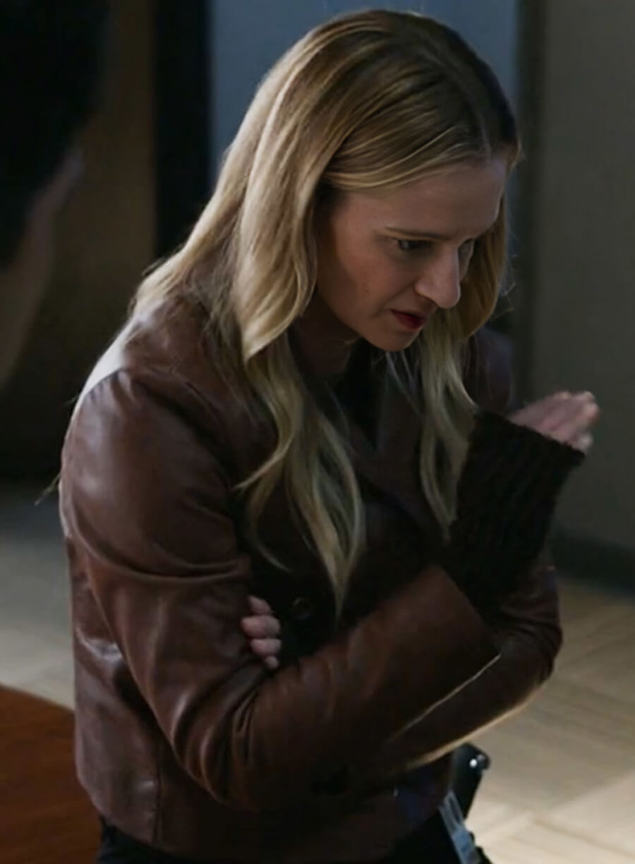 Harpoon A.J. Cook Inspired Brown Real Leather Leather Jacket - Criminal Minds Tv Series Style
