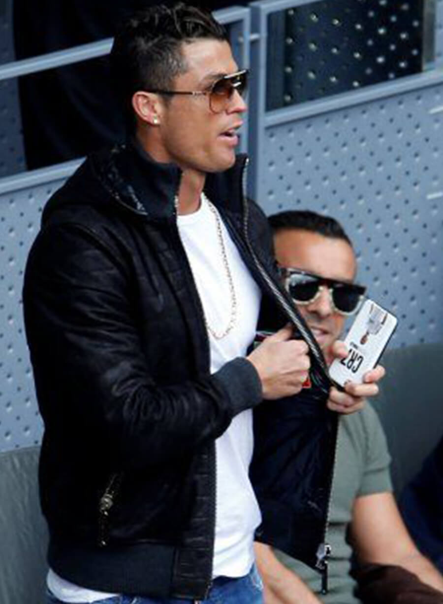 Harpoon Cristiano Ronaldo Inspired Black Hooded Jacket