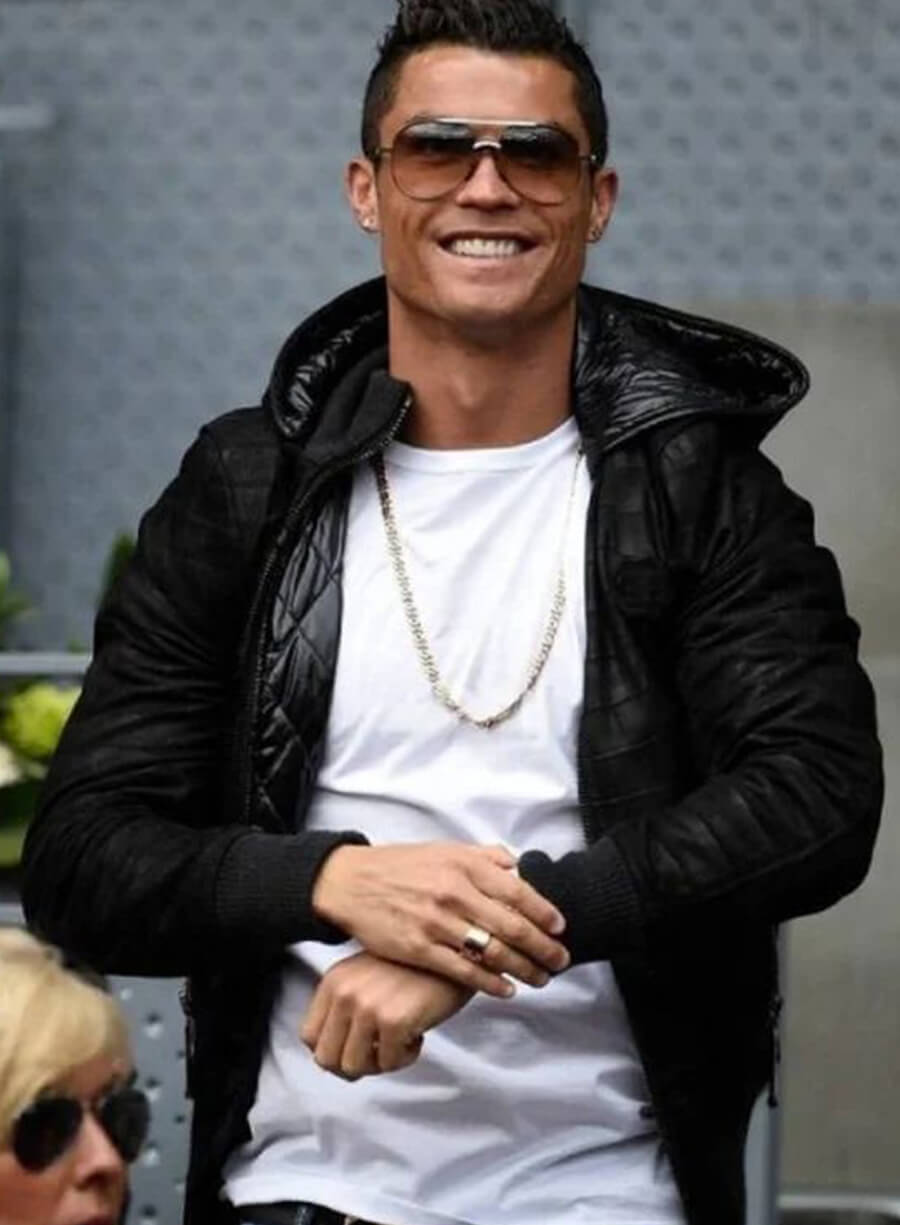 Harpoon Cristiano Ronaldo Inspired Black Hooded Jacket