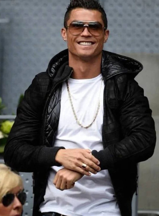 Harpoon Cristiano Ronaldo Inspired Black Hooded Jacket