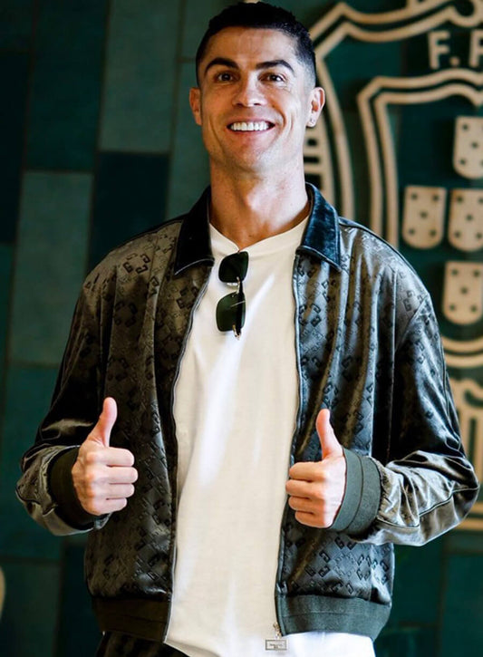 Harpoon Cristiano Ronaldo Nations League Inspired Brown Leather Jacket