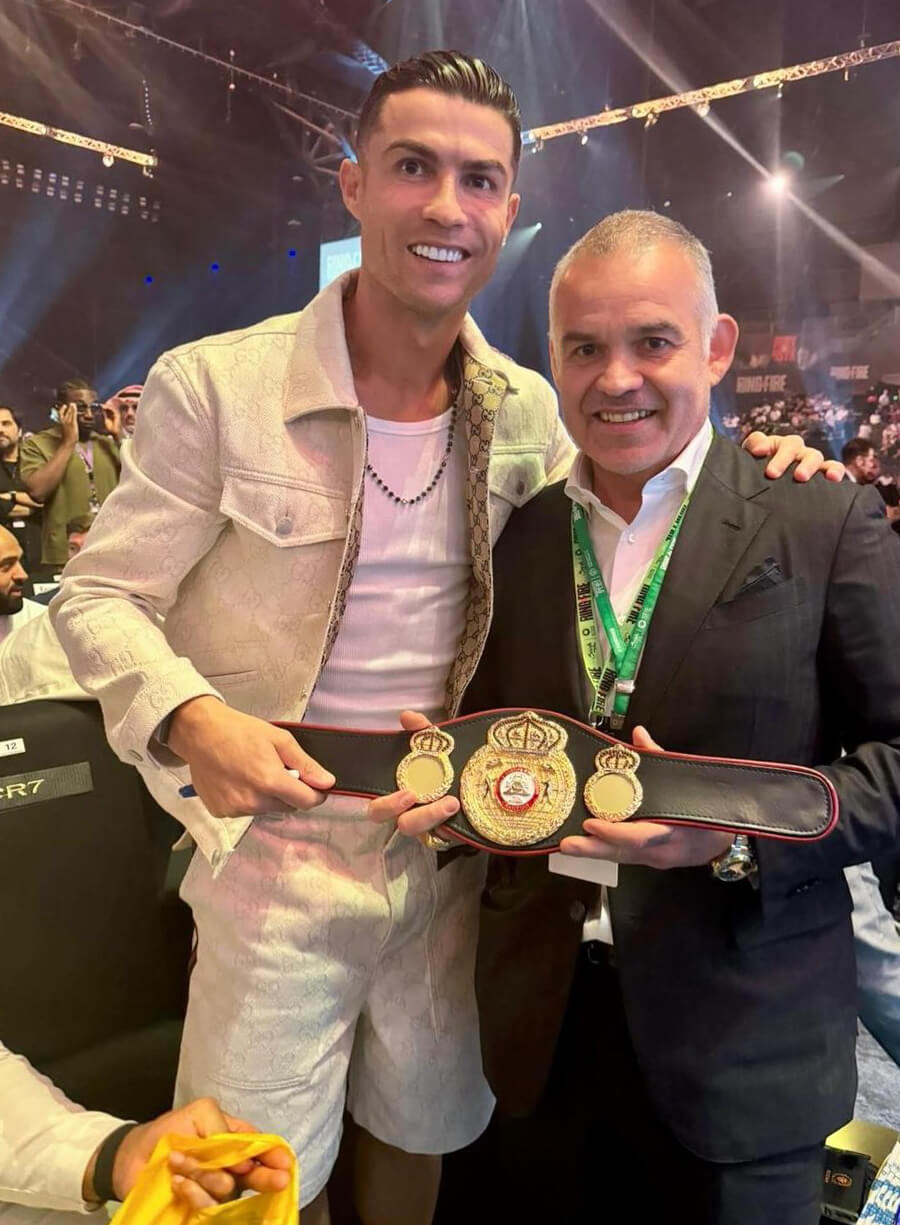 Harpoon Cristiano Ronaldo Inspired White Leather Jacket