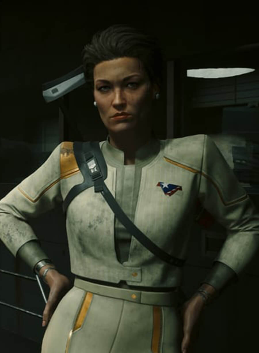 Harpoon Royce Inspired White Costume Jacket - Cyberpunk 2077 Style