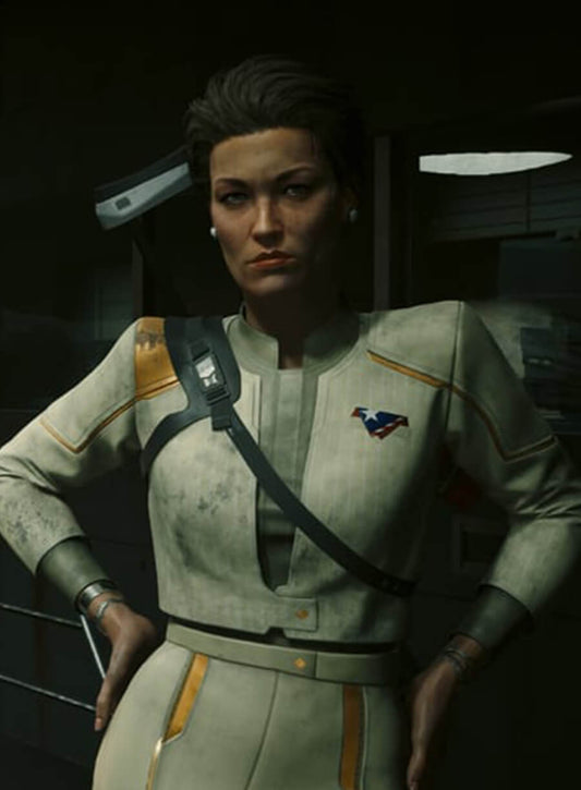 Harpoon Royce Inspired White Costume Jacket - Cyberpunk 2077 Style