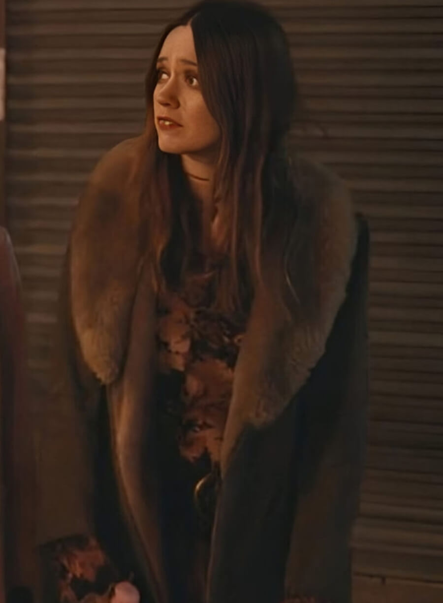 Harpoon Aimee Lou Wood Inspired Grey Wool Fabric Coat - Daddy Issues Style