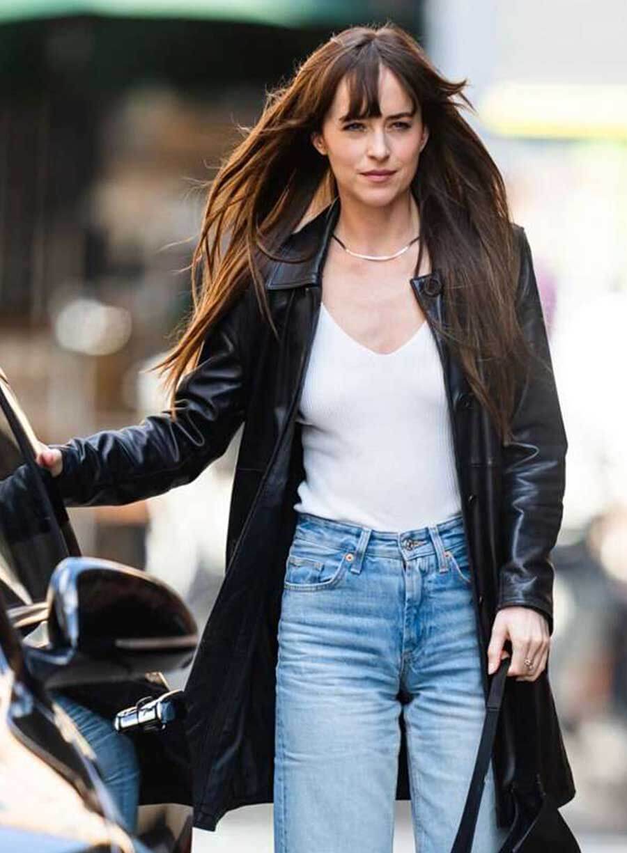 Harpoon Lucy Inspired Black Real Leather Leather Jacket - Materialists 2025 Style