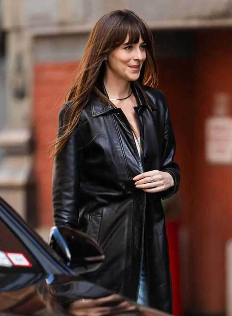 Harpoon Lucy Inspired Black Real Leather Leather Jacket - Materialists 2025 Style