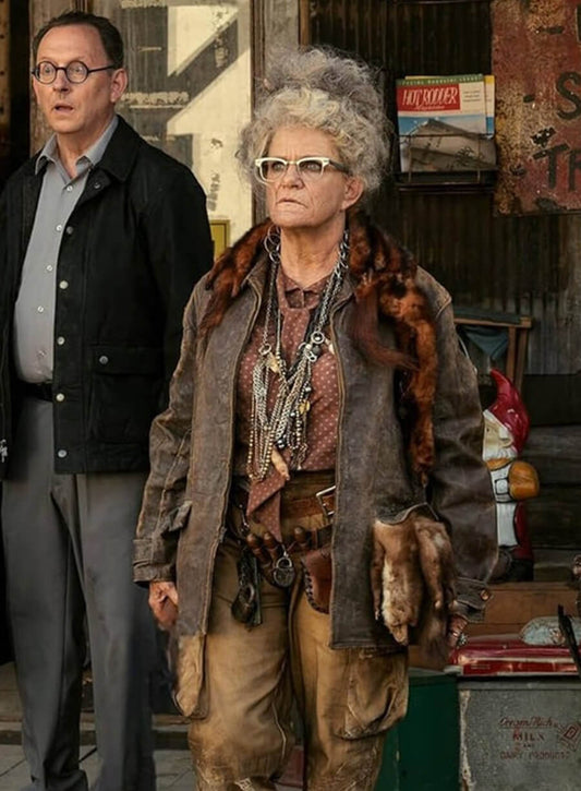 Harpoon Dale Dickey Inspired Brown Leather Jacket - Fallout Style