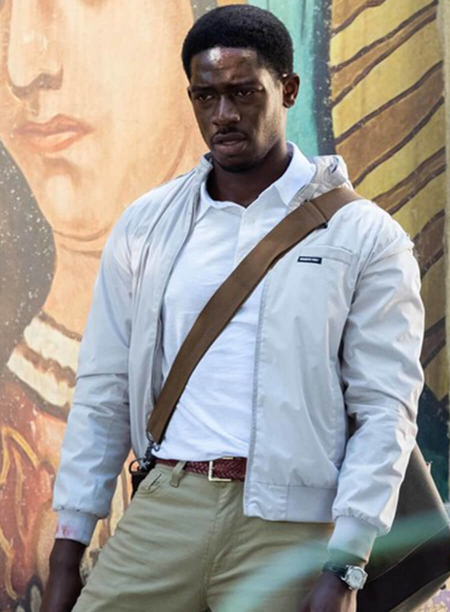 Harpoon Franklin Saint Inspired White Cotton Jacket - Snowfall S05 Style