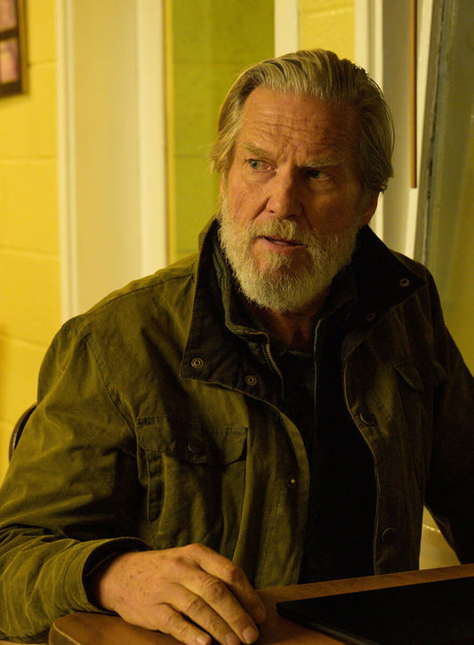 Harpoon Jeff Bridges Inspired Green Cotton Jacket - The Old Man Tv Series Style