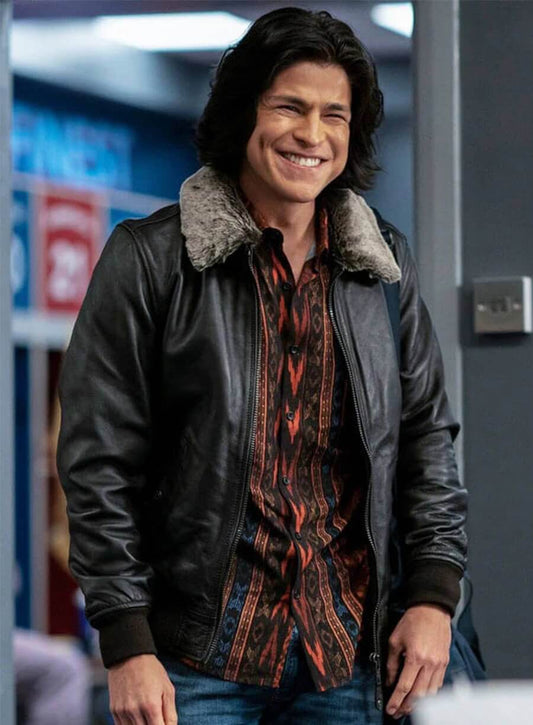 Harpoon Dani Rojas Inspired Black Leather Jacket - Ted Lasso Style