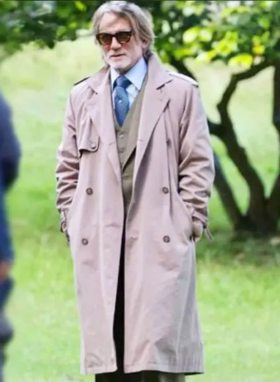 Harpoon Daniel Craig Inspired Beige Coat - Wake Up Dead Man 2025 Style