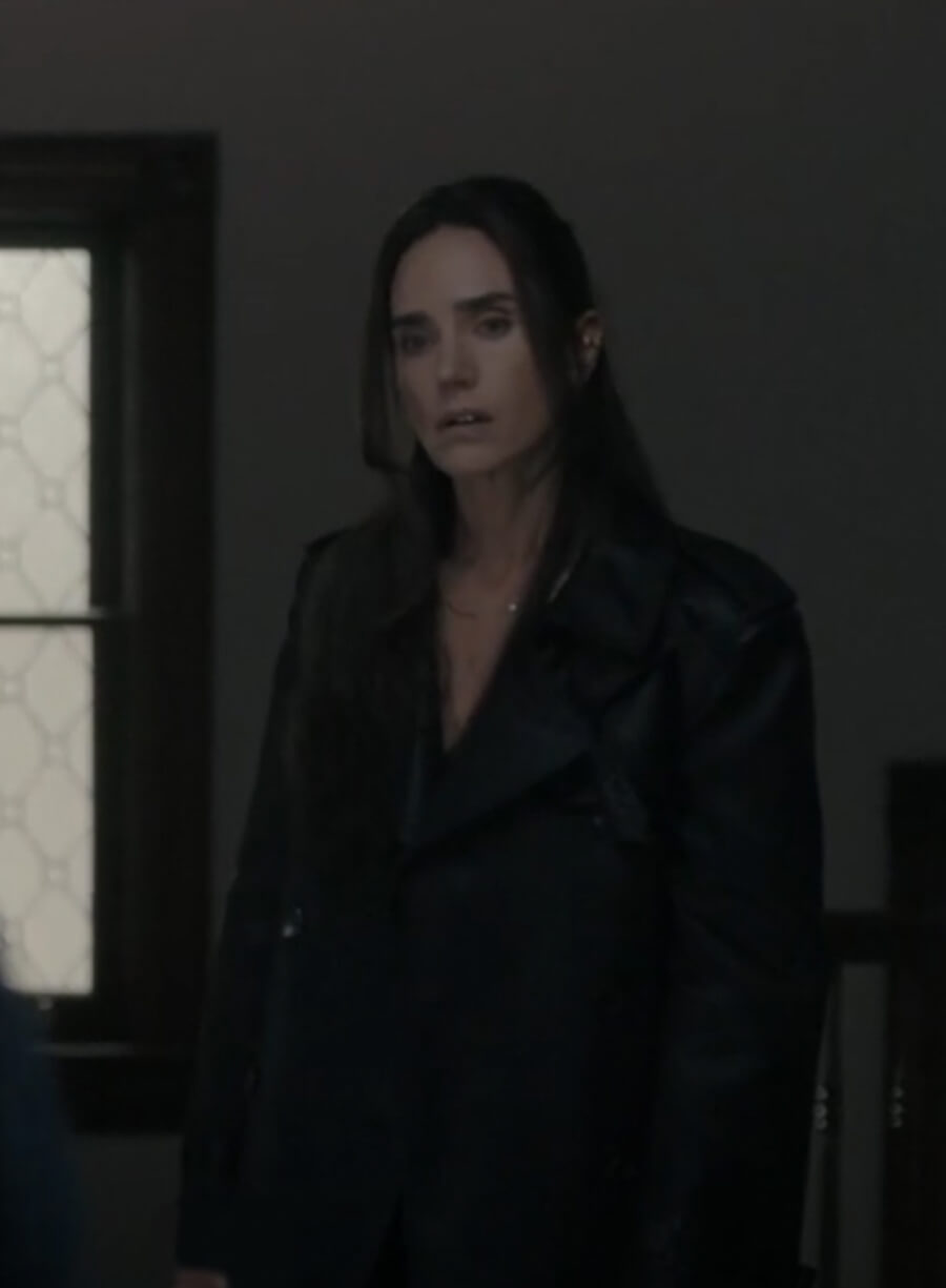 Harpoon Daniela Vargas Dessen Inspired Black Real Leather Coat - Dark Matter 2024 Style