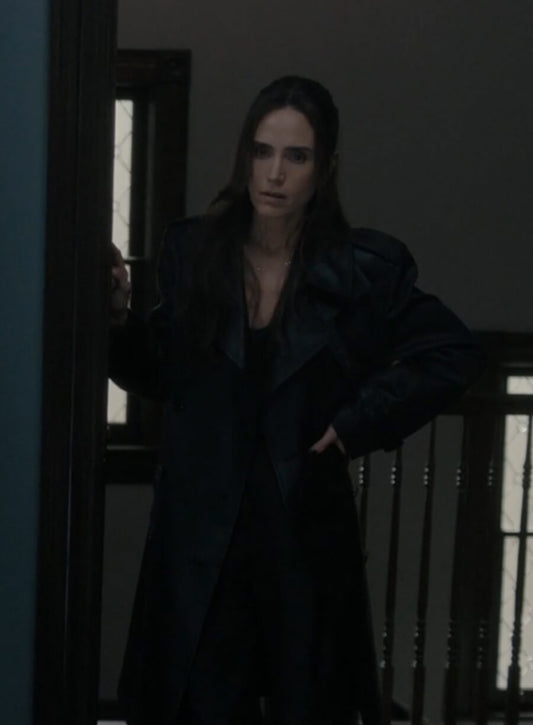 Harpoon Daniela Vargas Dessen Inspired Black Real Leather Coat - Dark Matter 2024 Style