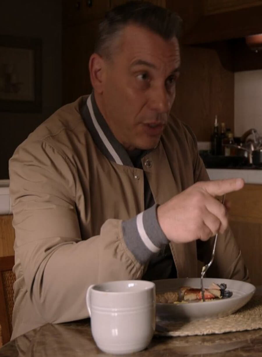 Harpoon Danny Inspired Beige Bomber Jacket - Bookie Tv Series Style