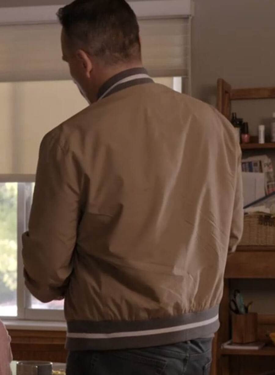 Harpoon Danny Inspired Beige Bomber Jacket - Bookie Tv Series Style