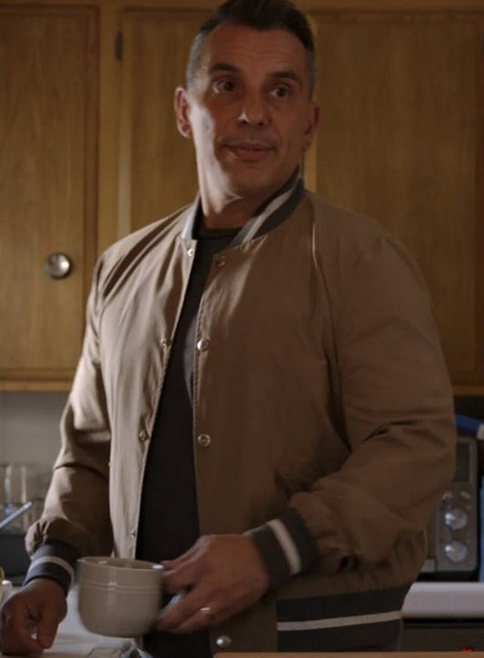 Harpoon Danny Inspired Beige Bomber Jacket - Bookie Tv Series Style