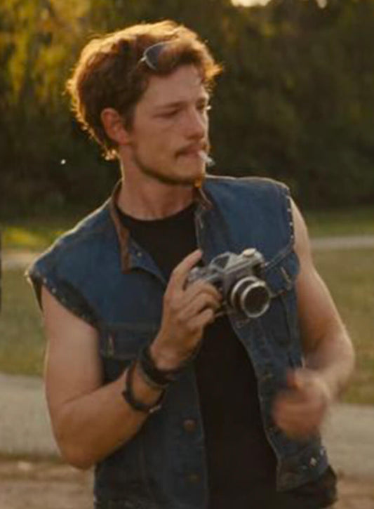 Harpoon Danny Lyon Inspired Blue Biker Jacket - The Bikeriders Style