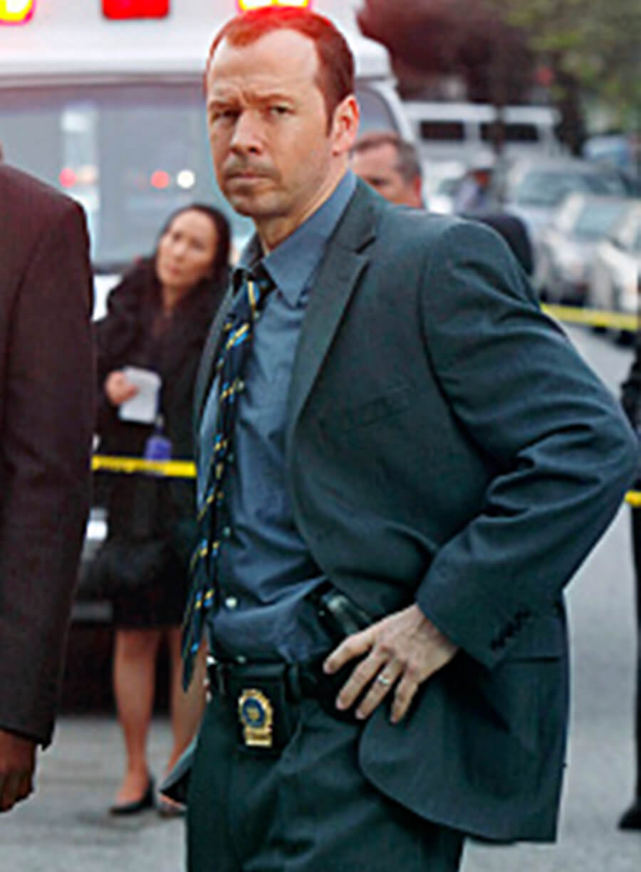 Harpoon Danny Reagan Inspired Grey Leather Jacket - Blue Bloods Style