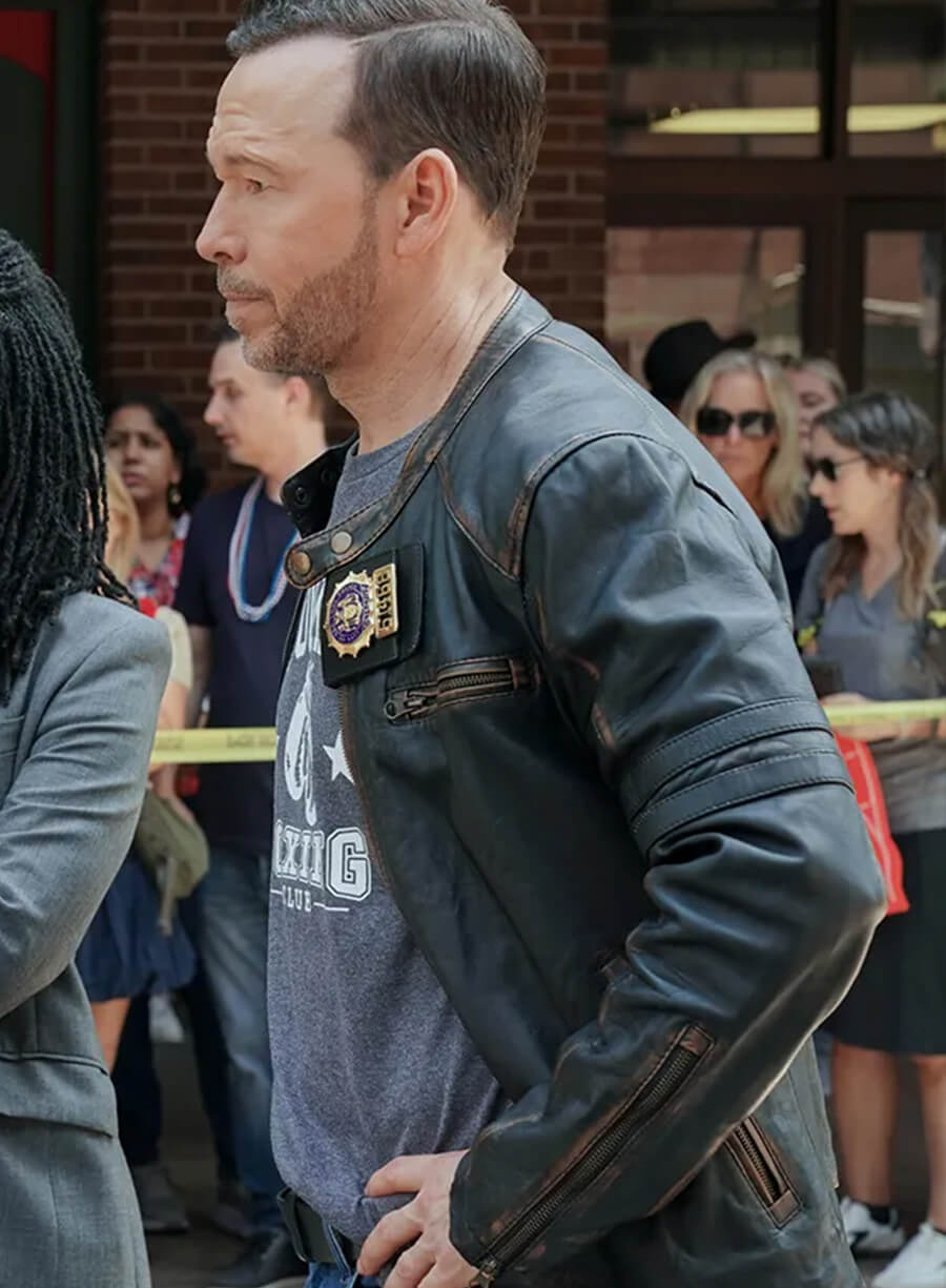 Harpoon Danny Reagan Inspired Black Leather Jacket - Boston Blue 2025 Style