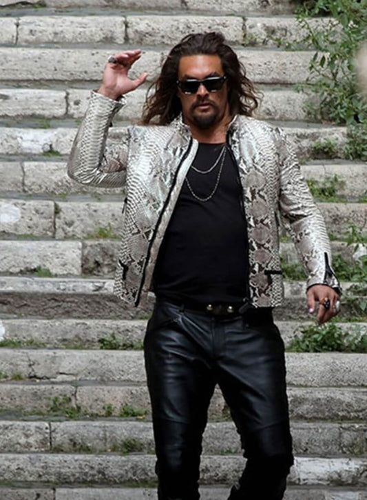 Harpoon Dante Reyes Inspired White Leather Jacket - Fast X Style