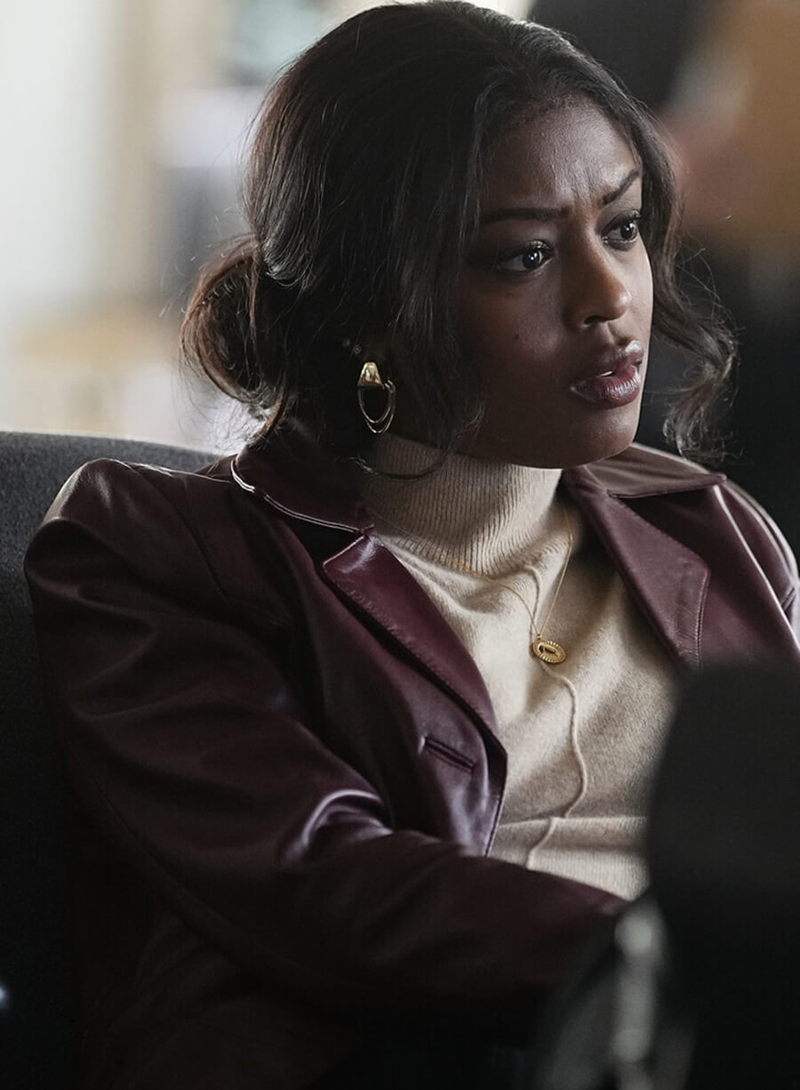 Harpoon Daphne Forrester Inspired Burgundy Leather Jacket - High Potential Style