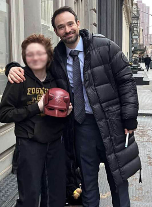 Harpoon Matt Murdock DareDevil Inspired Black Parachute Fabric Coat - Daredevil: Born Again Style