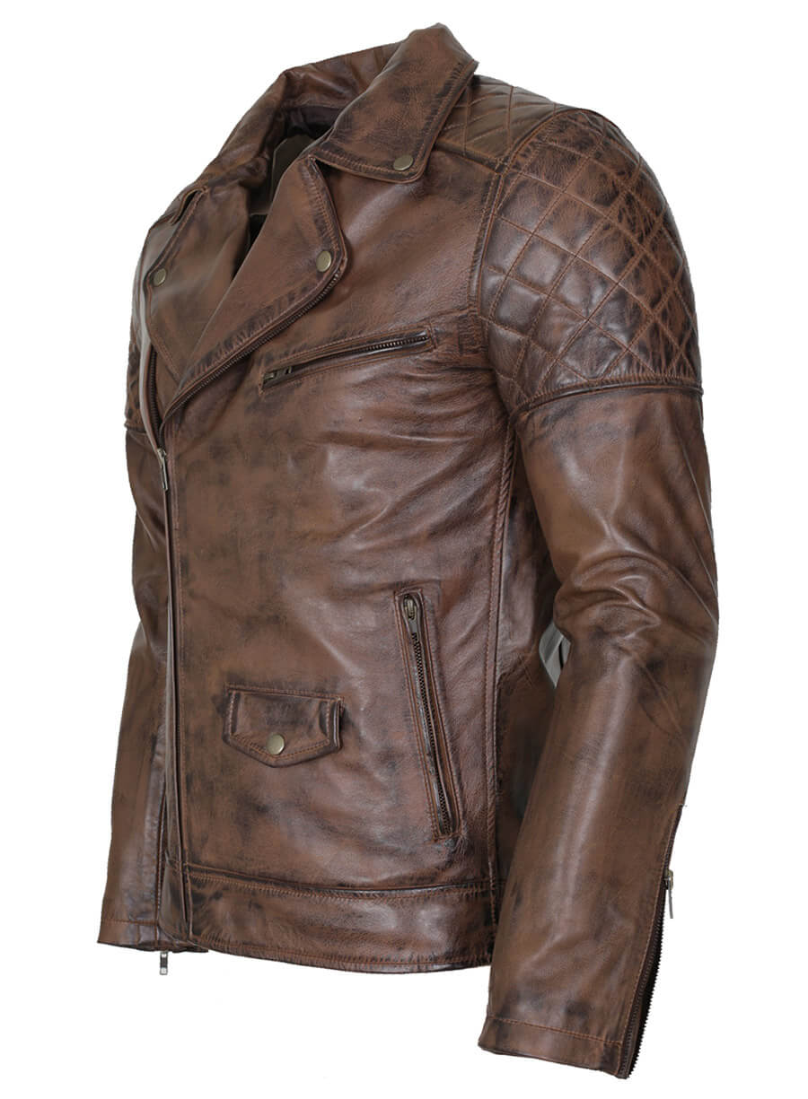 Harpoon Dark Brando Inspired Dark Brown Biker Jacket