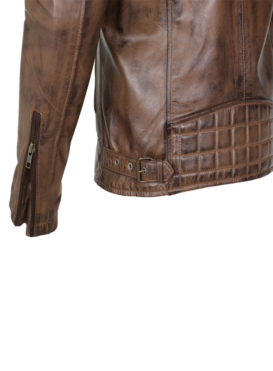 Harpoon Dark Brando Inspired Dark Brown Biker Jacket