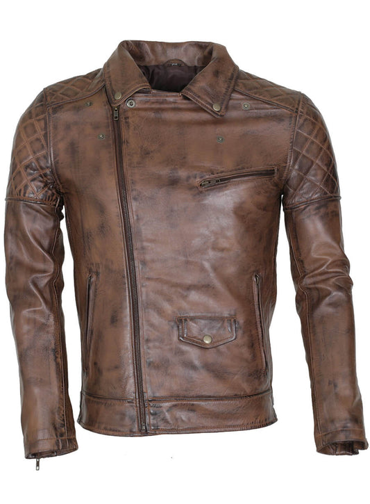 Harpoon Dark Brando Inspired Dark Brown Biker Jacket