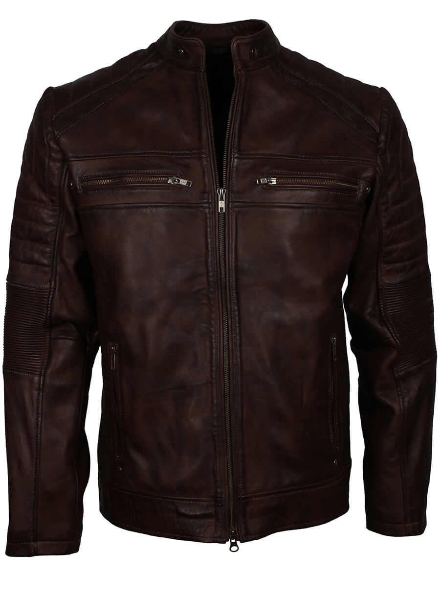 Harpoon Dark Inspired Brown Cafe Racer Jacket