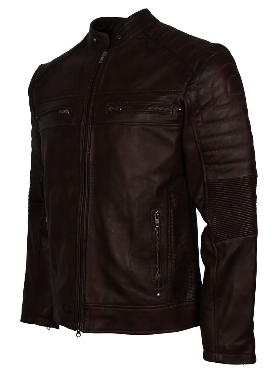 Harpoon Dark Inspired Brown Cafe Racer Jacket