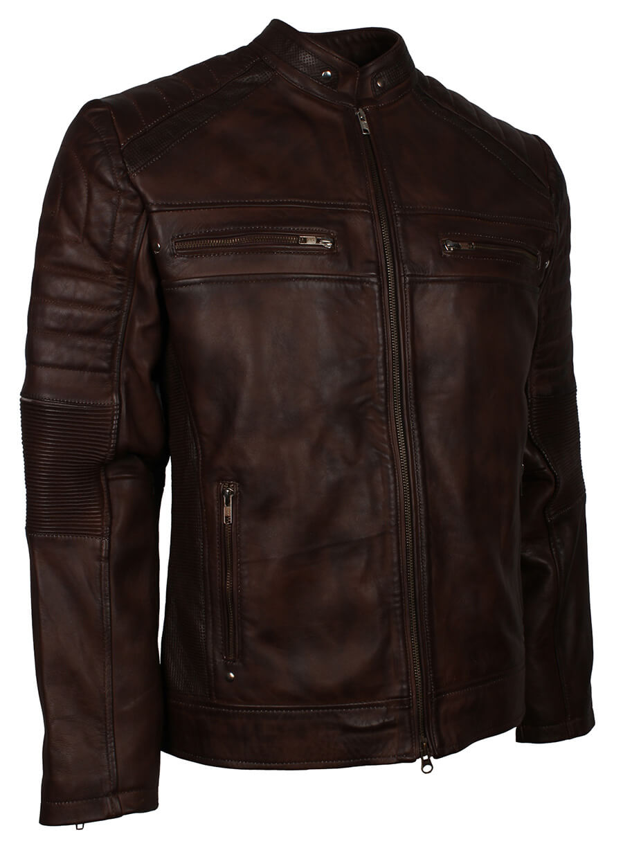 Harpoon Dark Inspired Brown Cafe Racer Jacket