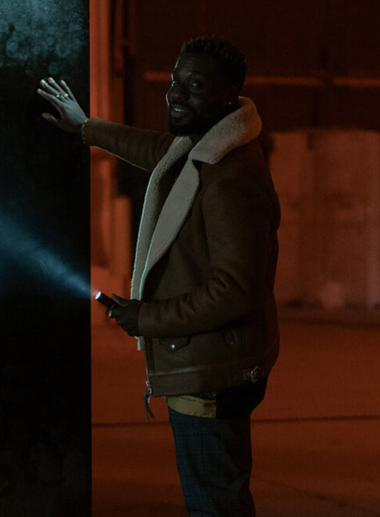 Harpoon Leighton Vance Inspired Brown Real Leather Leather Jacket - Dark Matter 2024 Style