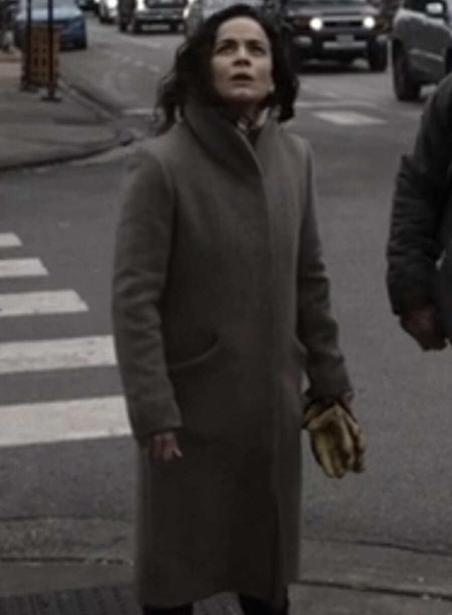 Harpoon Amanda Lucas Inspired Grey Wool Coat - Dark Matter 2024 Style