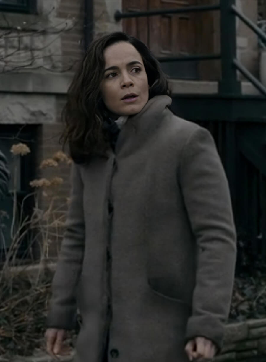 Harpoon Amanda Lucas Inspired Grey Wool Coat - Dark Matter 2024 Style