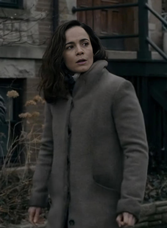 Harpoon Amanda Lucas Inspired Grey Wool Coat - Dark Matter 2024 Style