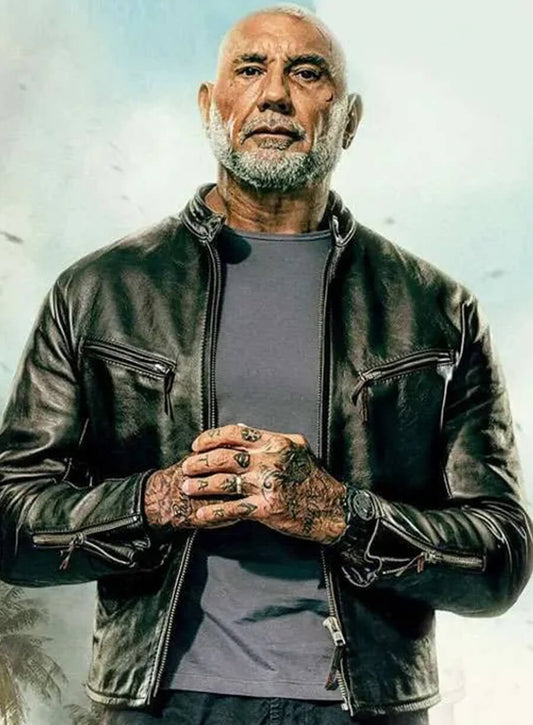 Harpoon James Hale Inspired Black Leather Jacket - The Wrecking Crew Style