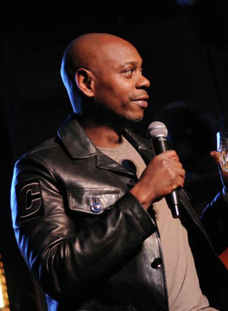 Harpoon Dave Chappelle Inspired Black Leather Jacket