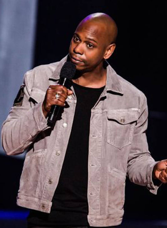 Harpoon Dave Chappelle Inspired Grey Denim Jacket